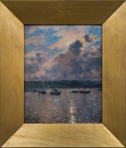 Johan Ericson (1849-1925) - Bateaux le long de la côte ouest de la Suède, 1895