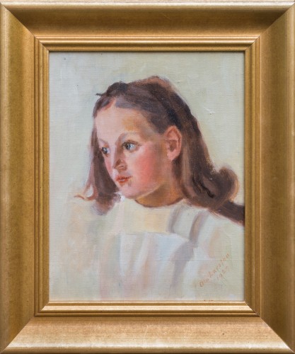 Ola Larsson (1863-1939) - Portrait d'une jeune fille, 1929