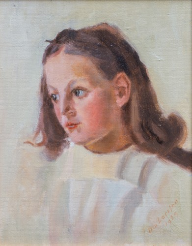 Ola Larsson (1863-1939) - Portrait of a Girl, 1929 - Paintings & Drawings Style 