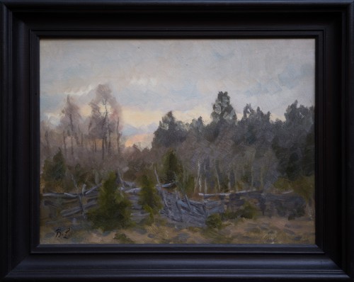 Tableaux et dessins Tableaux du XXe siècle - Bruno Liljefors (1860–1939) - Paysage de printemps avec clôture, Uppland