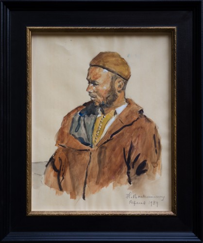 Hugo Backmansson (1860-1953)  - Portrait d’un homme de la région du Rif