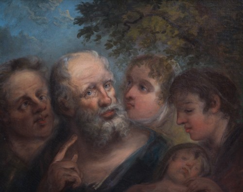 Elias Martin (1739-1818 - Asklépios et ses disciples - Tableaux et dessins Style 