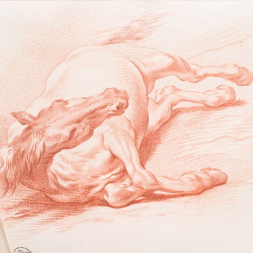 Antiquités - Adam Frans van der Meulen (1632-1690) - Study of a horse lying on its right side 