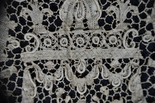 Antiquités - Lace collar, France Louis XIV period