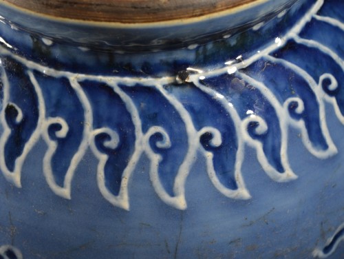 Chinese porcelain jar. Qianlong mark - 