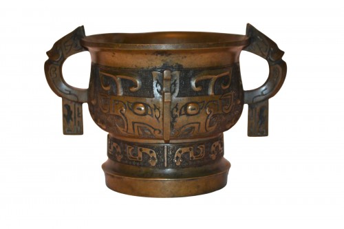 Chinese Cast bronze cense, China Qing period