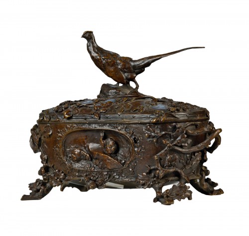 Auguste Nicolas Cain (1821-1894) Bronze box