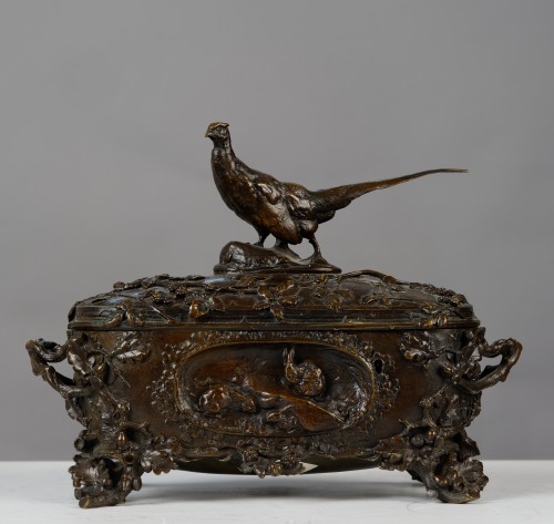 Auguste Nicolas Cain (1821-1894) Bronze box - Sculpture Style Napoléon III