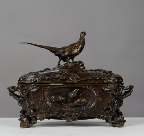 Auguste Nicolas Cain (1821-1894) Bronze box - 