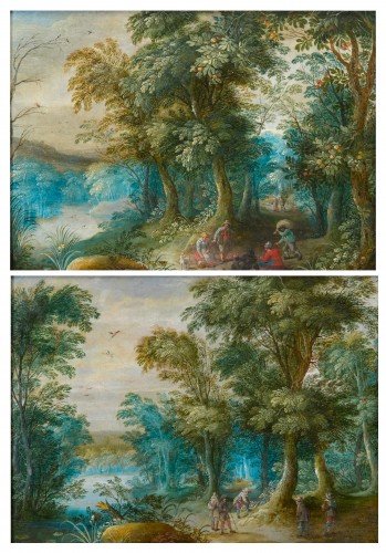 Jasper Van Der Lanen (1585 - 1634) - Pair of landscapes