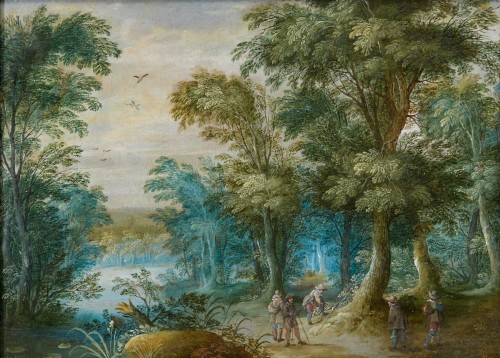 Jasper Van Der Lanen (1585 - 1634) - Pair of landscapes - Paintings & Drawings Style 