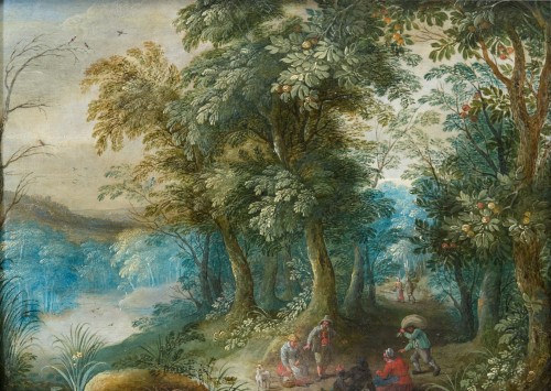 17th century - Jasper Van Der Lanen (1585 - 1634) - Pair of landscapes