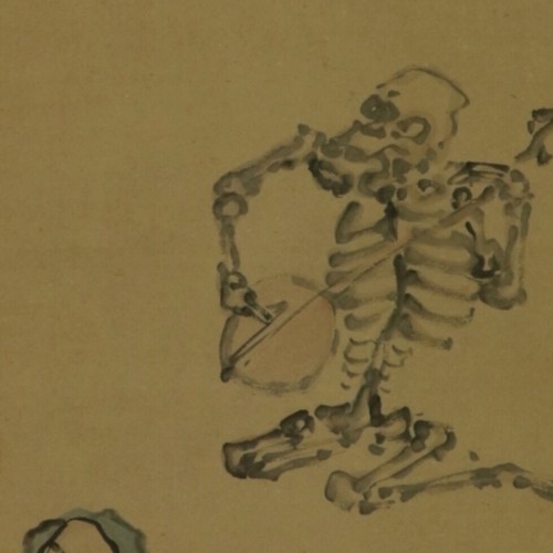 Asian Works of Art  - The Dance of the Skeletons, by Tanomura Chokunyu (1814-1907)