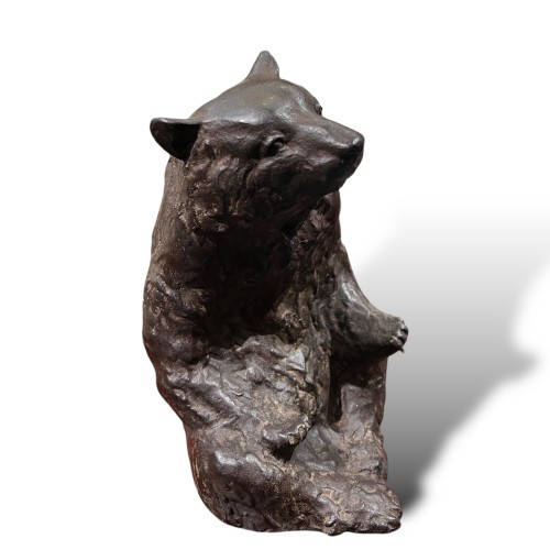 20th century - Bronze bear signd by Takabushi Onoda, Japan 1890-1955