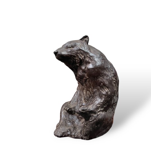 Bronze bear signd by Takabushi Onoda, Japan 1890-1955 - 