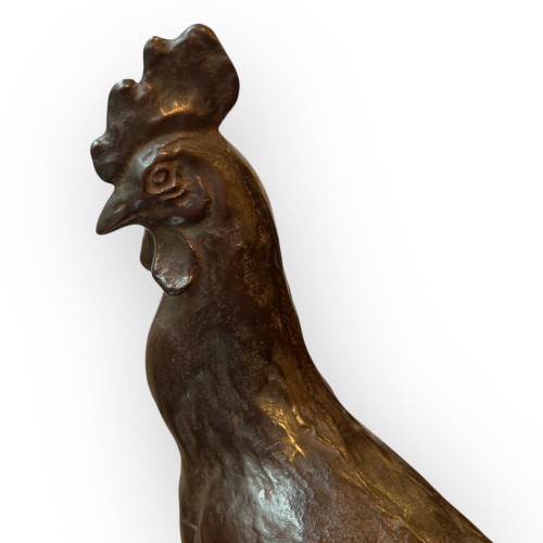 Asian Works of Art  - Japan, Bronze Rooster by Yoneji Ichi – Takaoka, 1896-1986