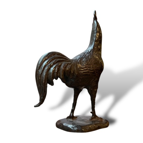 20th century - Japan, Bronze Rooster by Yoneji Ichi – Takaoka, 1896-1986