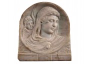 Relief en marbre représentant la Vierge entourée d’un ange, 1470-80