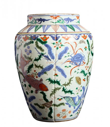 Rare grand vase Chinois période Jiajing dynastie Ming 1522-1566