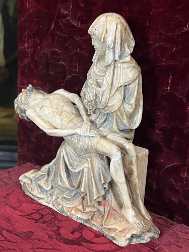 Sculpture  - Virgin of pity in marble 1380