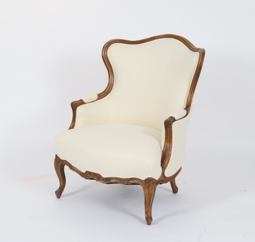 Natural wood Bergere armchair - Seating Style 