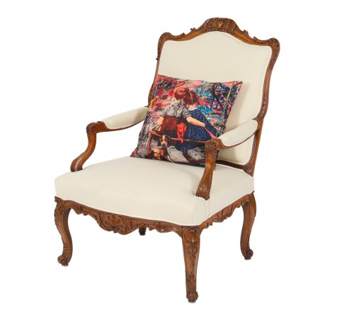 French Régence flat-back armchair - 18th century
