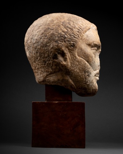 - Ancient Roman Marble Head of a Man