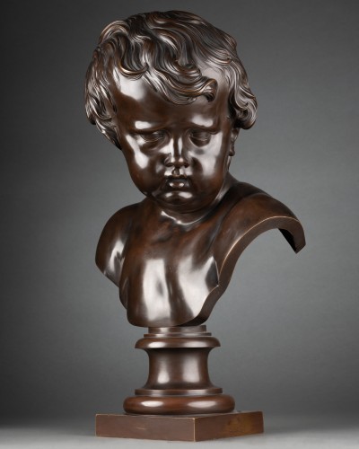 Sculpture Sculpture en Bronze - Buste de Cupidon