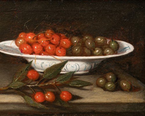 Still-life, cherries and berries - Paintings & Drawings Style 