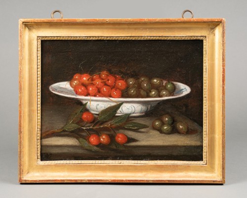 Nature morte, cerises et baies - Desmet Galerie