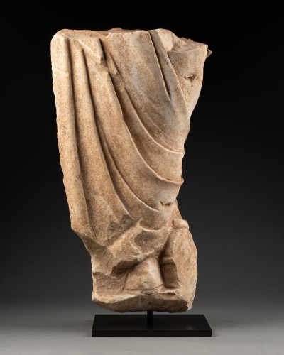 Roman Female Draped Fragment, probably the Muse Klio - 