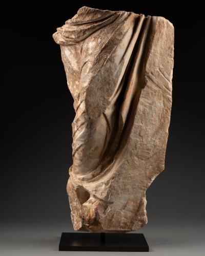 Roman Female Draped Fragment, probably the Muse Klio - 