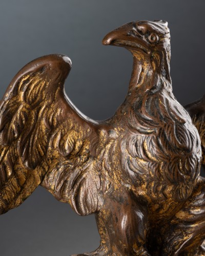 Sculpture Sculpture en Bronze - Aigle en bronze doré