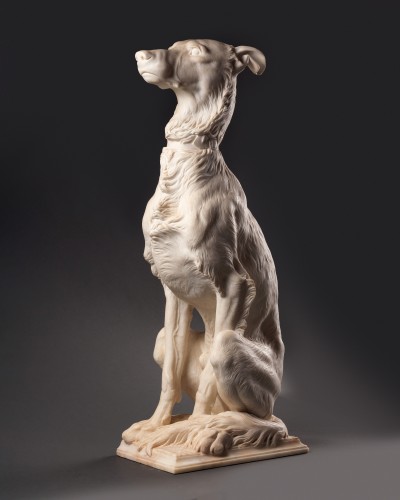 Sculpture  - Pair of Seated Greyhounds