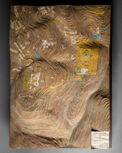 Topographical map of Jerusalem - Curiosities Style 