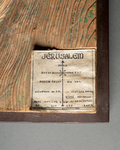 Carte topographique de Jérusalem - Desmet Galerie