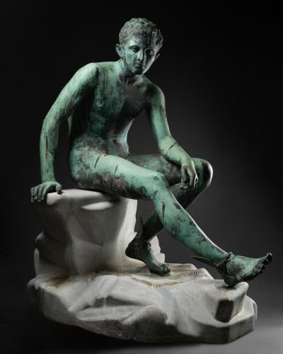 Seated Mercury /Hermes - Sculpture Style 