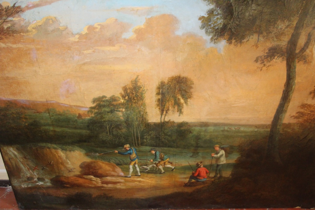 Reproduções De Pinturas, o jogo cena dentro de lugarejo por Charles Hunt  (1809-1893, Switzerland)