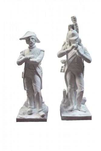 Soldats en biscuit de la Manufacture de Sèvres XIXe siècle