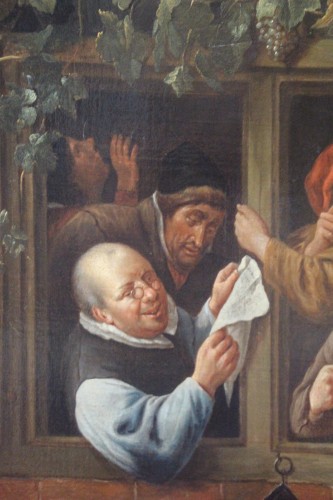 19th century - Rhetoricians at a window, 19th-century Dutch school after Jan Steen