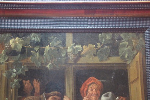 Napoléon III - Rhetoricians at a window, 19th-century Dutch school after Jan Steen