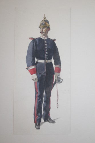 Campagne du Mexique (1861-1867), suite de huit aquarelles, de Lahalle,1834-1909 - Didascalies