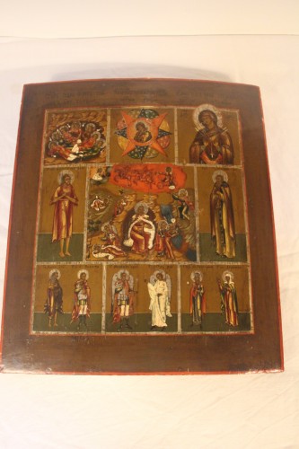 Pair of Russian “Life of Christ” icons, early 19th century - 