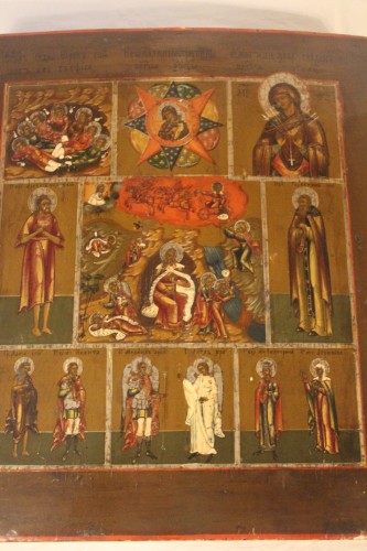 19th century - Pair of Russian “Life of Christ” icons, early 19th century