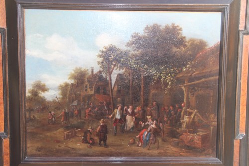 Antiquités - Countryside scene, 17th century Dutch school