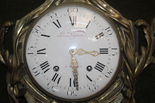 Horlogerie Cartel - Cartel, époque Louis XVI signé Le Nepveu