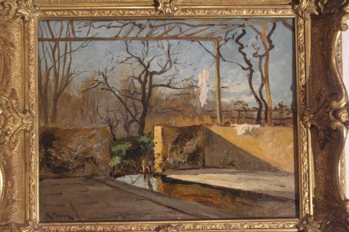 Tableaux et dessins Tableaux XIXe siècle - Le lavoir, Raphaël Ponson (1835-1904)