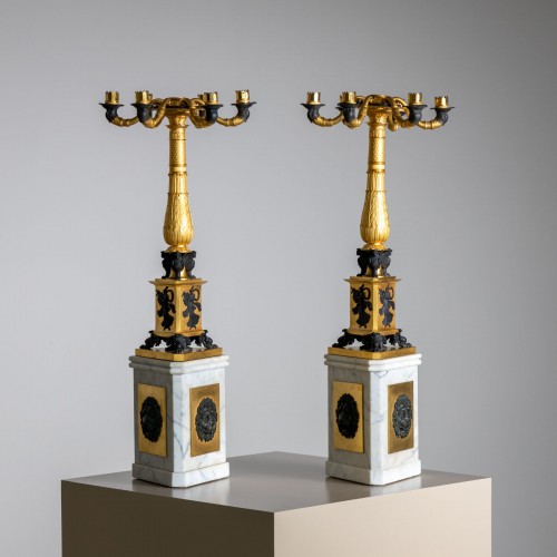 19th century - Pair of Charles X Girandoles, France around 1830