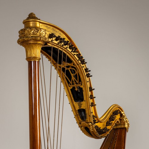 Chromatic Double Harp, Pleyel, Lyon &amp; Cie, Paris, circa 1900 - Curiosities Style 