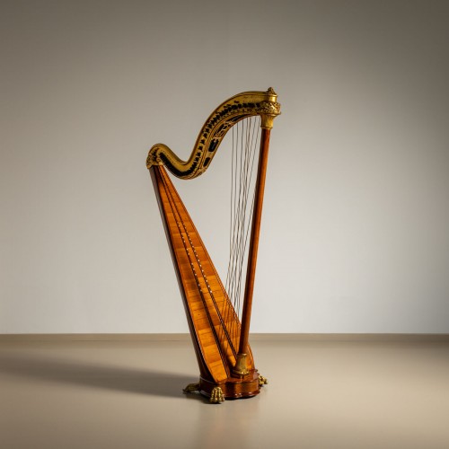 Antiquités - Harpe chromatique double, Pleyel, Lyon & Cie, Paris, vers 1900